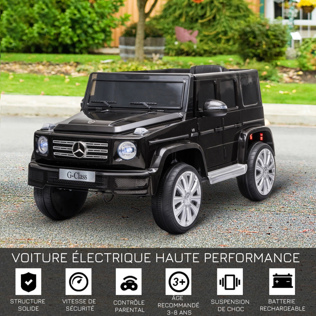 Veicolo elettrico per bambini Mercedes 12V con telecomando ¨C zephmum ¨C nero
