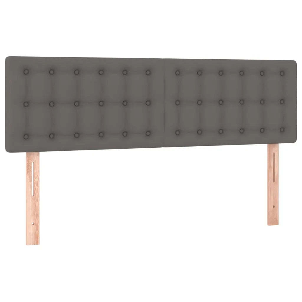 Giroletto a Molle con Materasso Grigio 140x200 cm in Similpelle 3127317