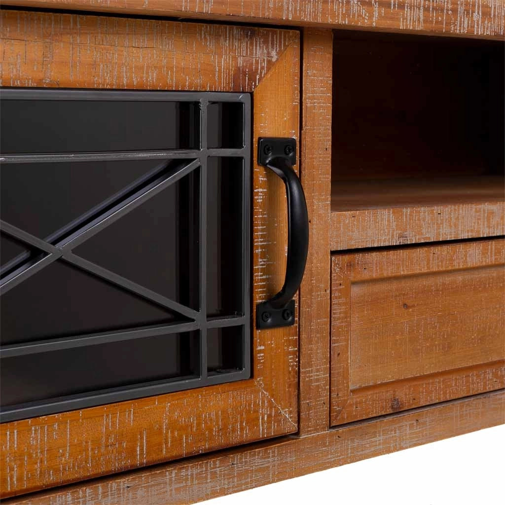 Mobile da ingresso in legno marrone 145x36x80h