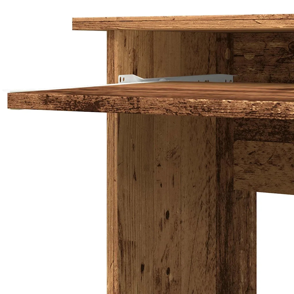 Scrivania Angolare Legno Antico 120x140x75 cm Legno Multistrato