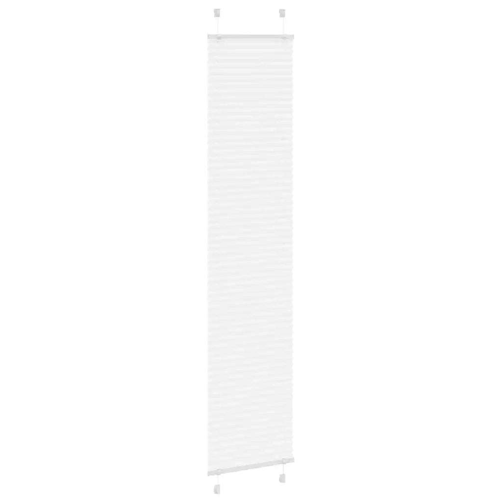 Tenda Plissettata Bianca 50x200 cm Larghezza Tessuto 49,4 cm 4015507