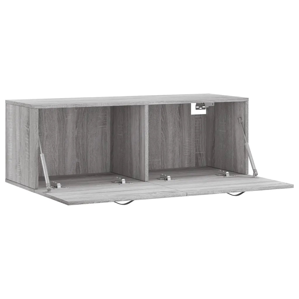 Mobile a Parete Grigio Sonoma 100x36,5x35 cm Legno Multistrato 830130