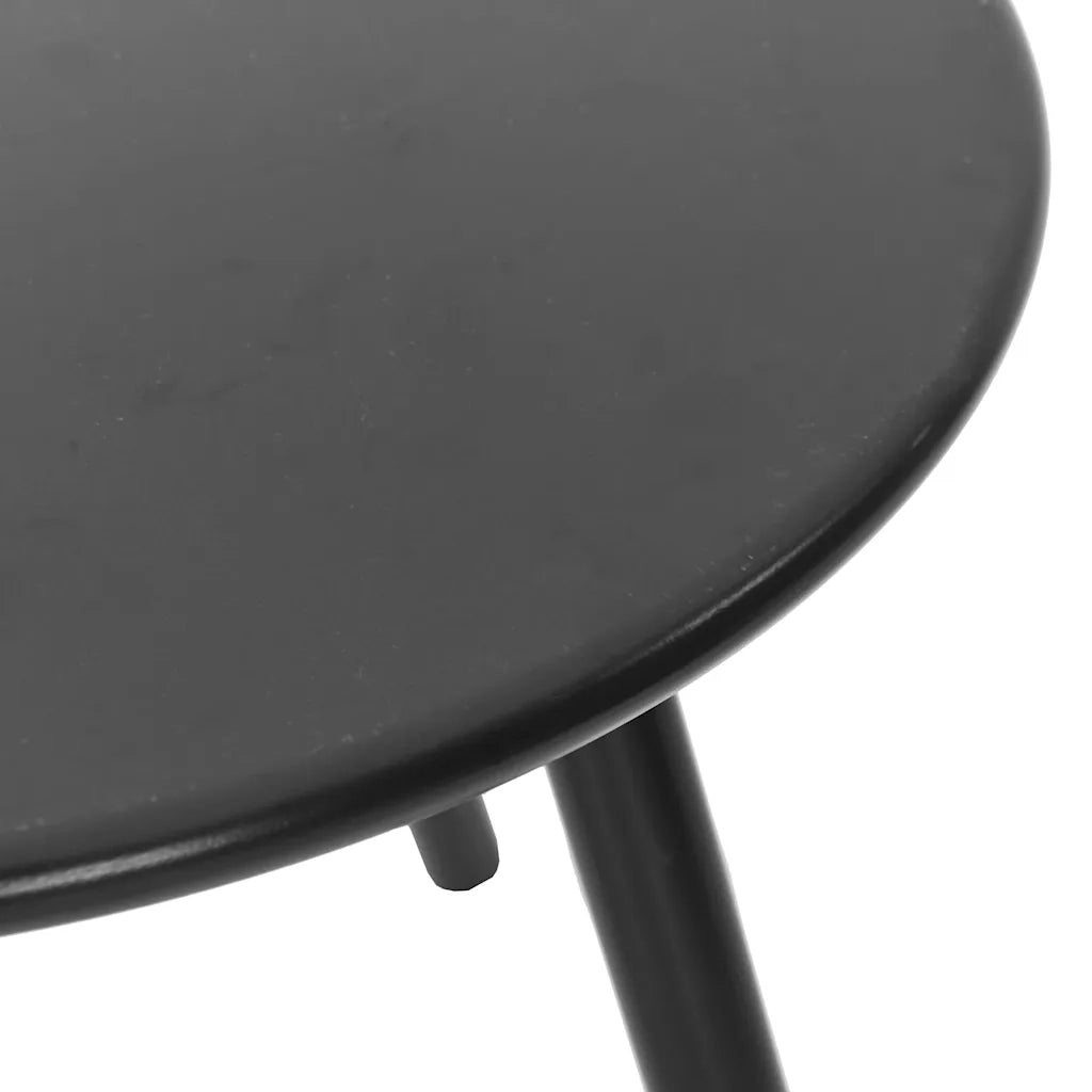 Set di Sedie da Giardino 3 pz | Sedie da Esterno in Polyrattan Nero
