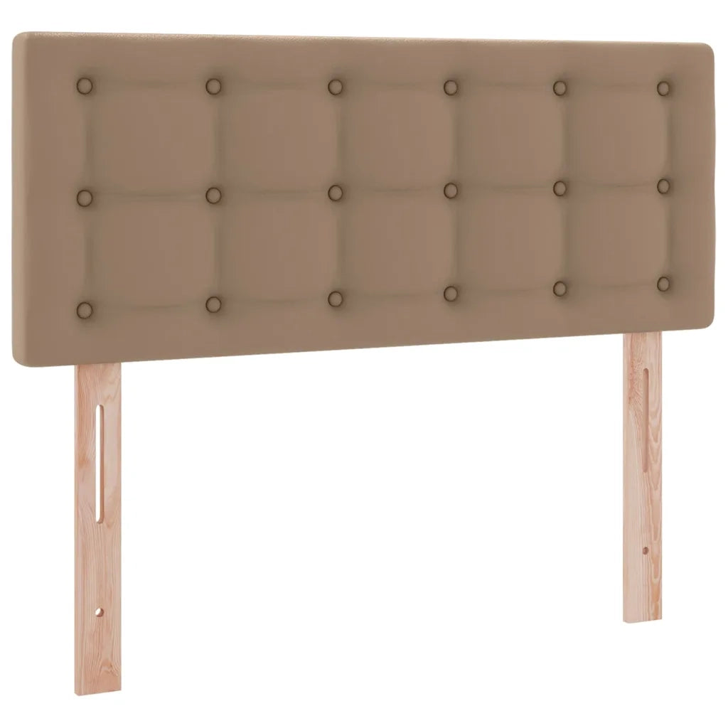 Letto con contenitore e LED con led Cappuccino 120 x 200 cm