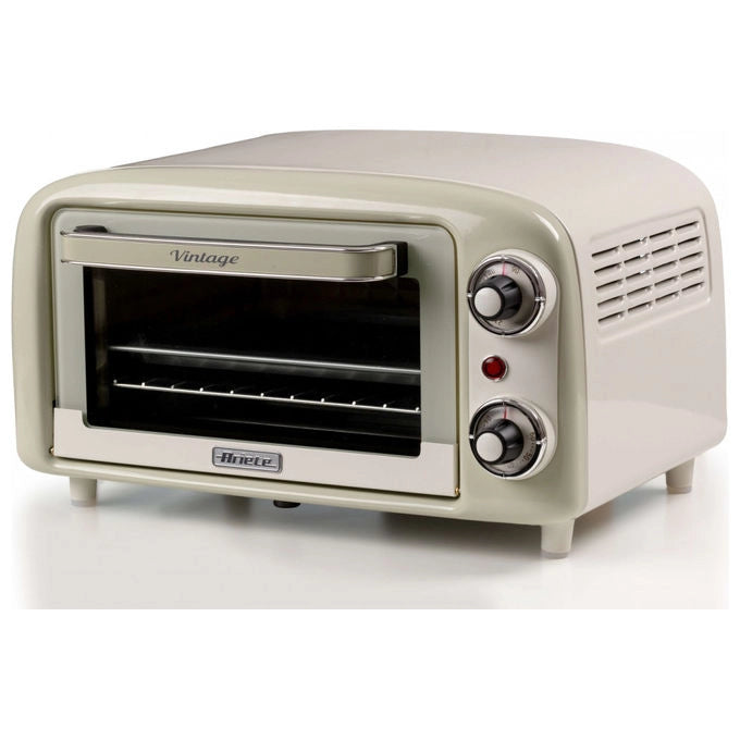 Ariete 3919 Vintage Forno Elettrico 10 L 800W Doppio Vetro Grill Timer 60 min colore Beige