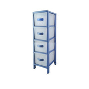 CASSETTIERA SALVASPAZIO FUTURA SLIM 4 CASSETTI 30 X 38 X H82 BLU AVON