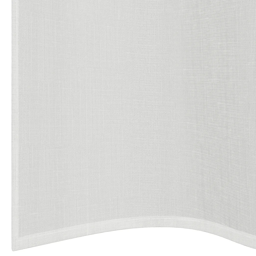 vidaXL Tende in Voile con Occhielli 2 pz Bianco