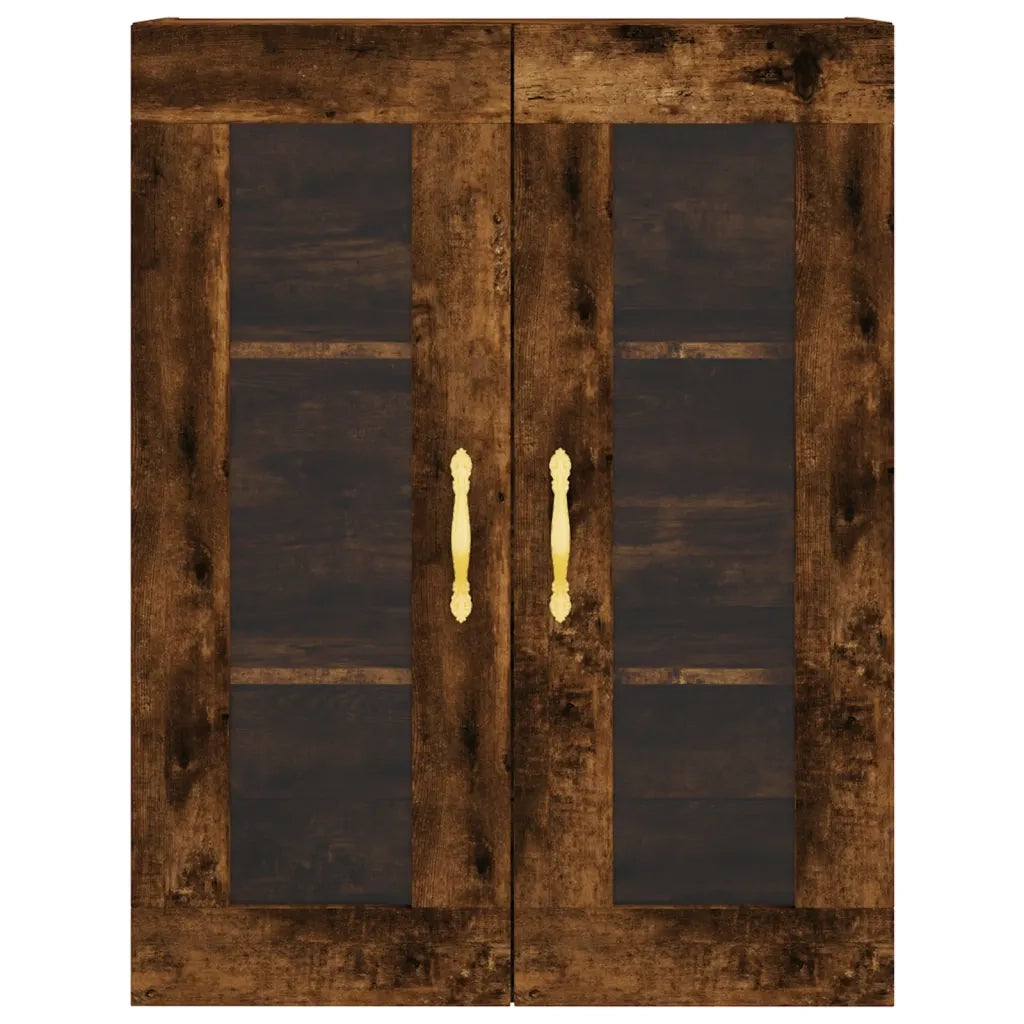 Armadietto a Muro | Mobile a Parete Rovere Fumo 69,5x34x90 cm