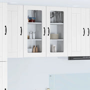 Mobile in vetro da parete LUCCA 2 pcs Bianco 40 x 31 x 80 cm 884986