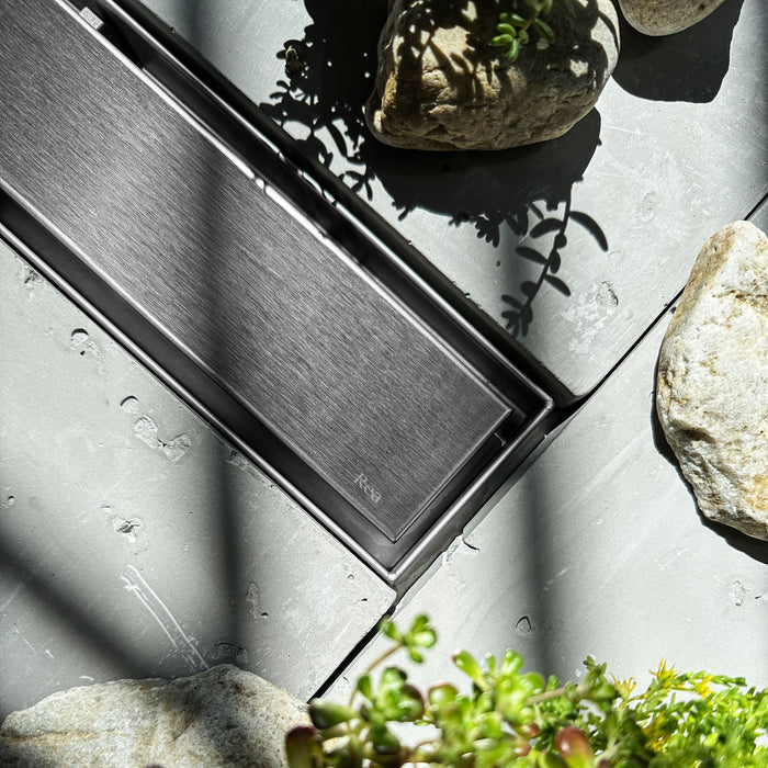 Scarico Lineare Rea Neox Pro Nickiel Brush 60