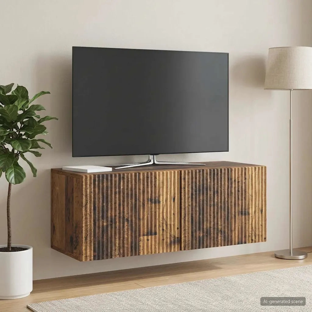 Mobile Porta TV da Muro Legno antico 78,5 x 31 x 30 cm 898553