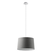 Vivien Sospensione Bianca, Paralume Conico Antracite, Attacco E27, Potenza 75W, IP20, Diametro 48cm - Rossini Illuminazione