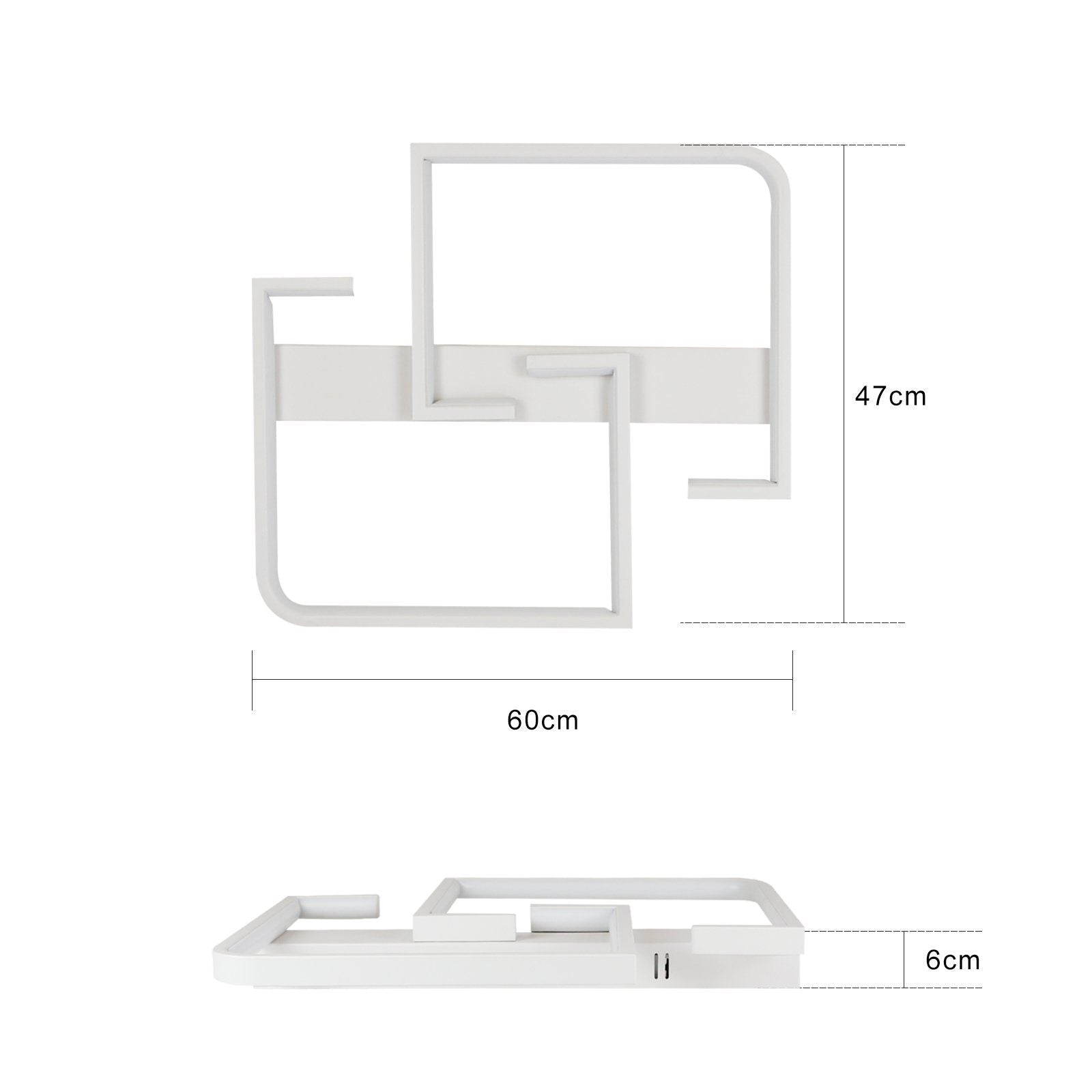 ZMH Lampada da soffitto a LED dimmerabile con telecomando - Illuminazione interna di design da 46 W