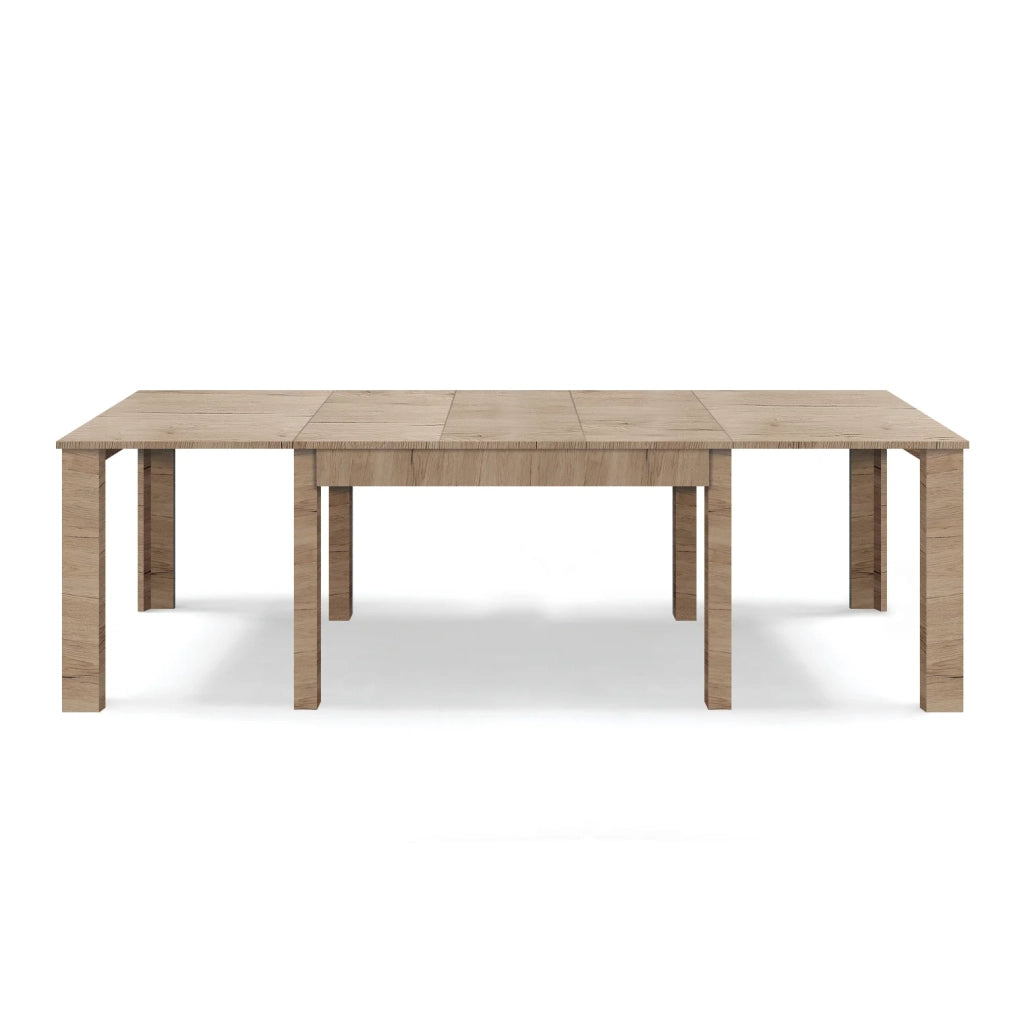 Tavolo allungabile da pranzo 130x90 fino a 250 cm Rovere Derbymodello BRIO MADE IN ITALY design moderno ideale per cucina, soggiorno e sala da pranzo