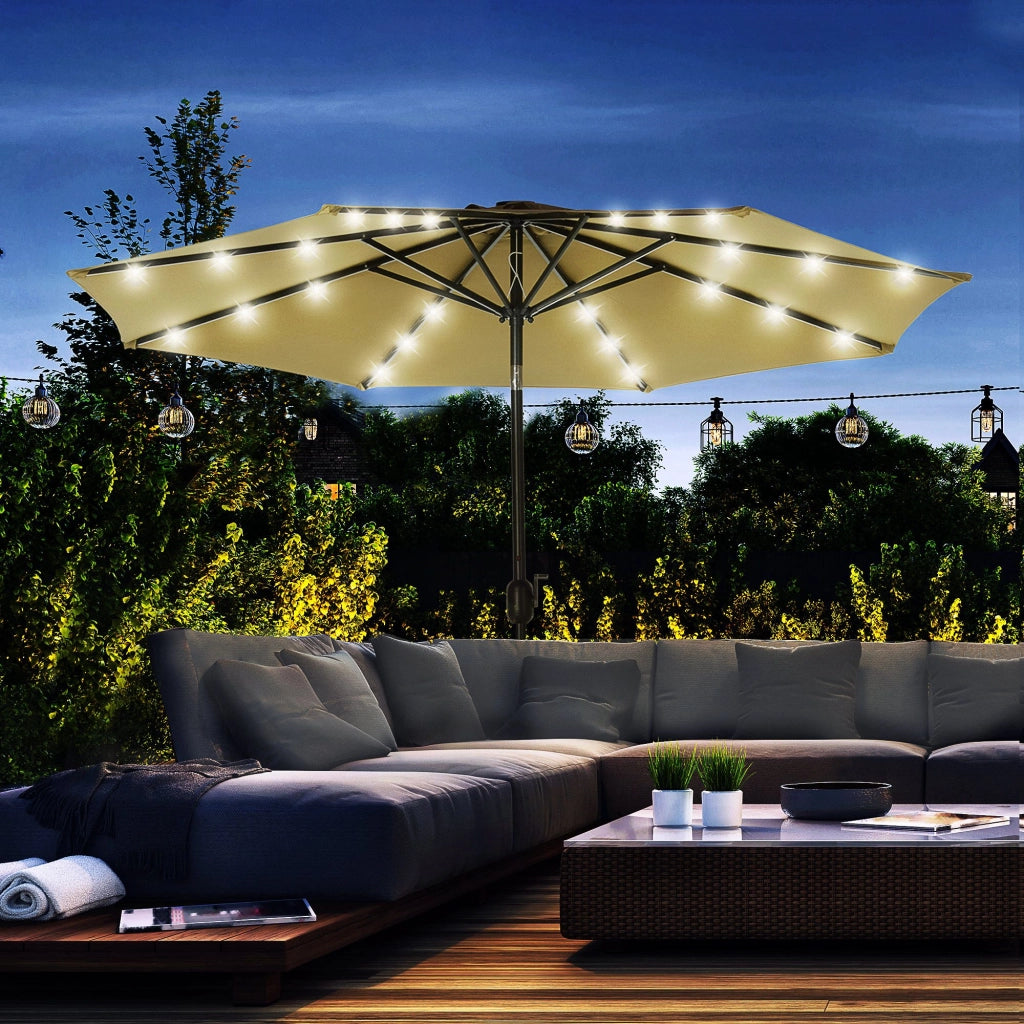 Ombrellone ottagonale inclinabile ¨C zephmum ¨C marrone ?270x240 cm