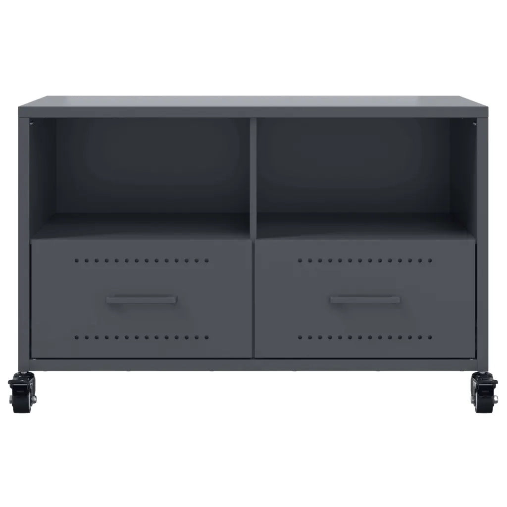 Mobile TV-Credenza TV-Console TV Antracite 68x39x43,5 cm in Acciaio 560503