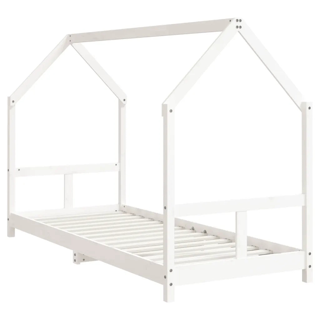 Giroletto per Bambini Bianco 80x200cm in Legno Massello di Pinocod mxl 70913