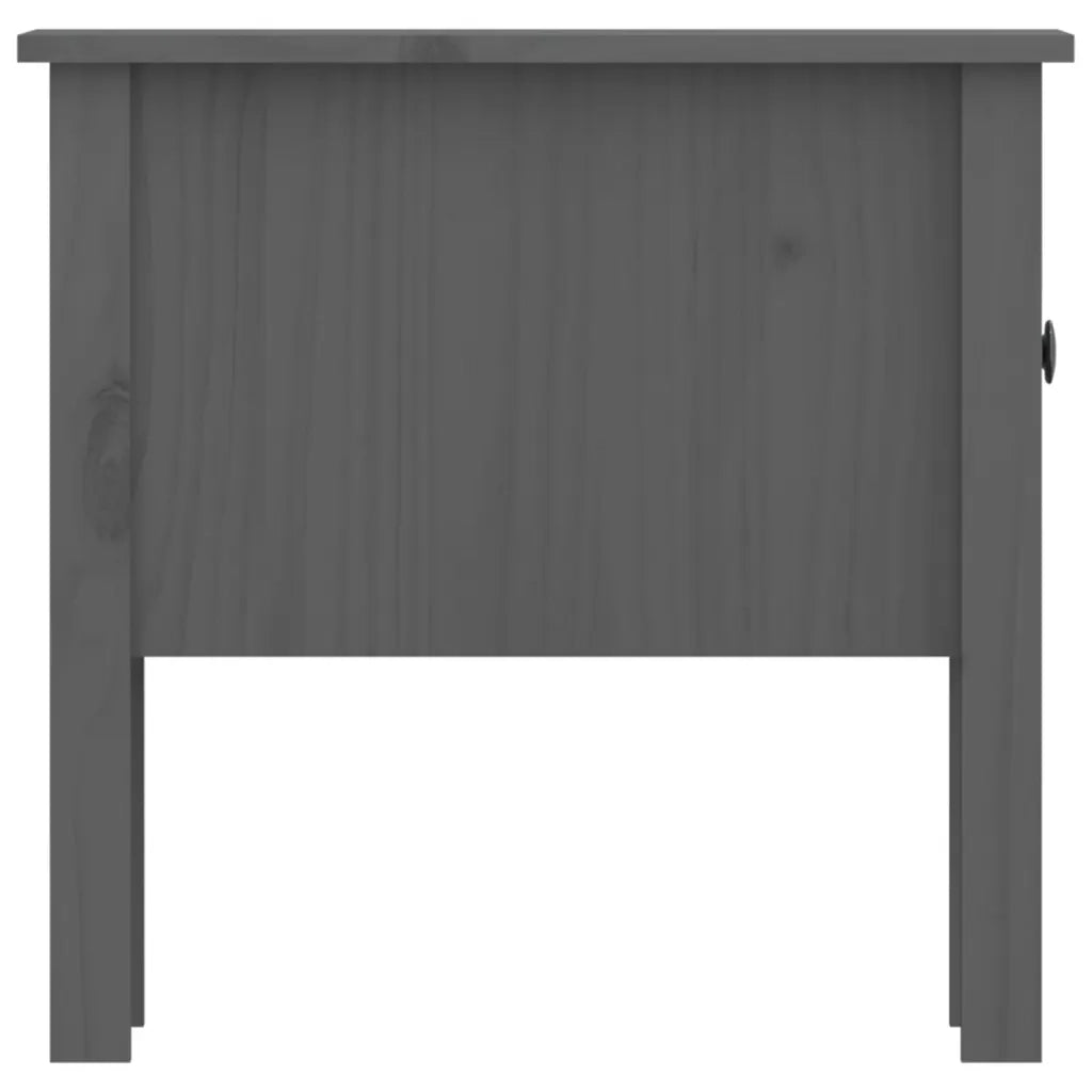 Tavolini 2 pz Grigi 50x50x49 cm Legno Massello di Pino 813799