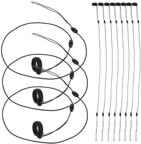 Pen lanyard anti-verlies per 10 pezzi con chiusura per clipboard e catena per pen, stilografica e penna.