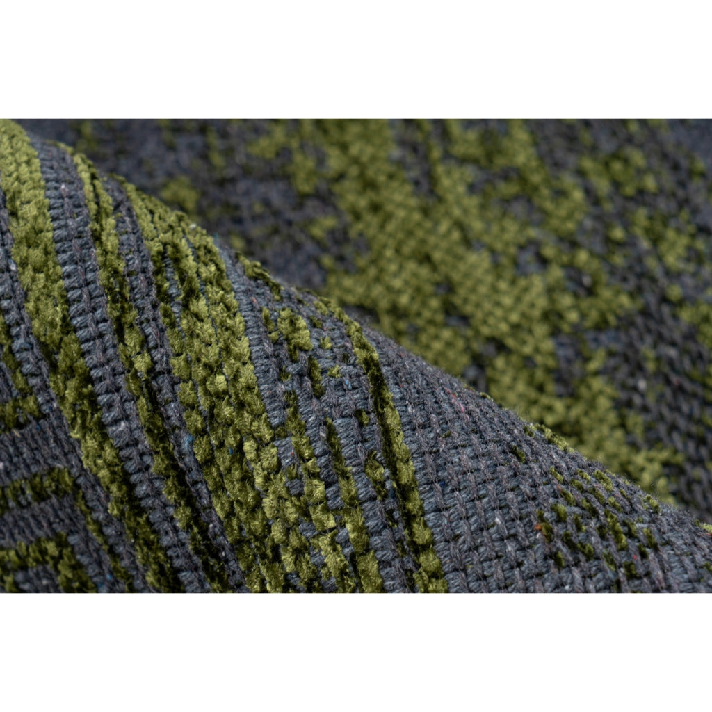 Tappeto Kalea 300 Verde con Effetto 3D e Used Look