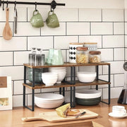 Set di 4 pannelli da cucina pieghevoli, griglia per erbe estensibile per organizzazione dei cassetti