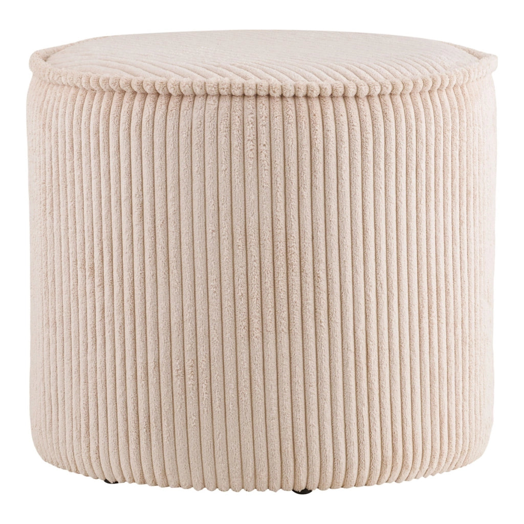 Pouf Taupo, Beige, Legno, 40x40x35 cm
