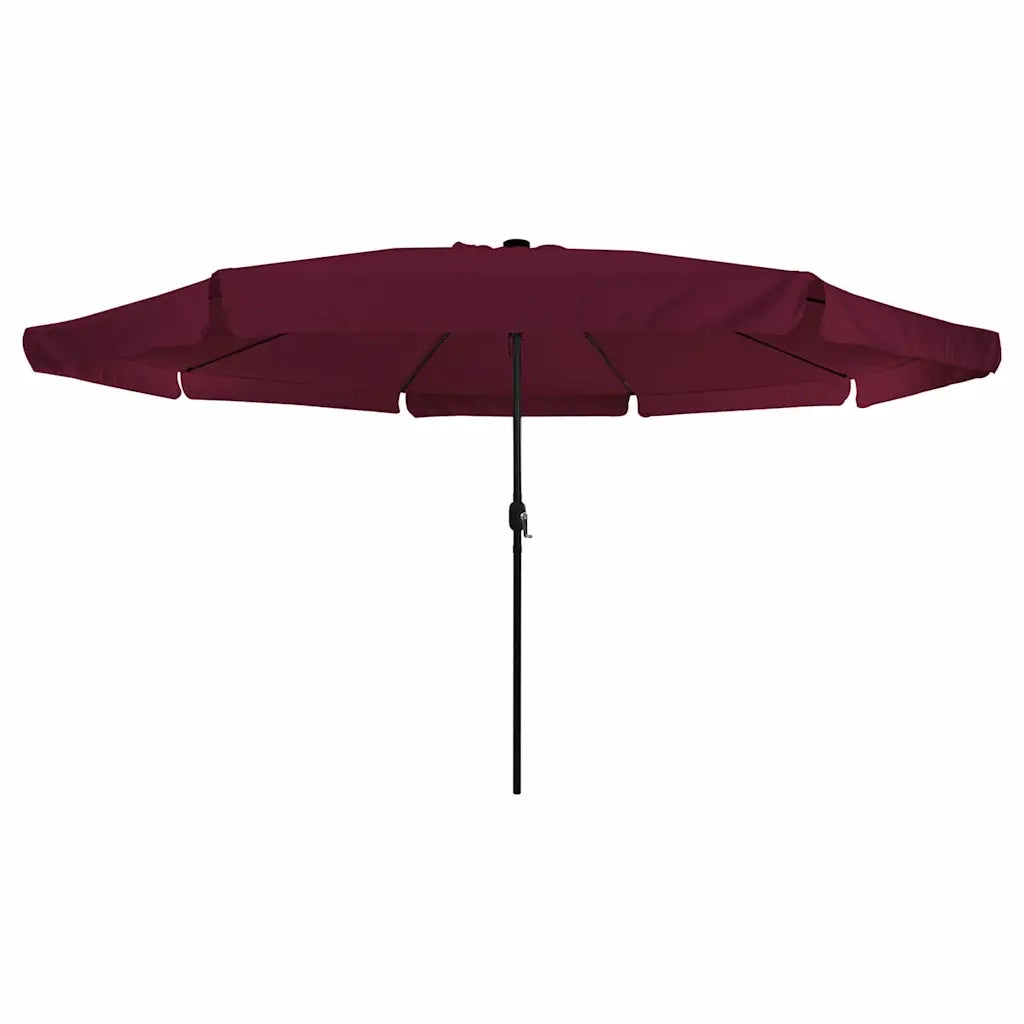 Ombrello da giardino Rosso Bordeaux 395 x 395 x 245 cm 42003648