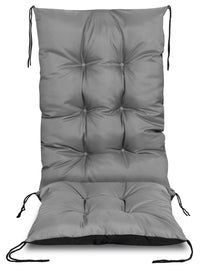 AIO FACTORY Cuscino per sedia da giardino 50x50x80 cm impermeabile grigio