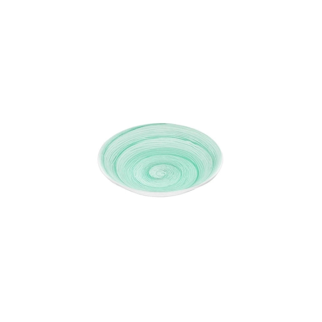 Piatto fondo acqua memento table in ceramica dipinta a mano Ø 23,5 cm