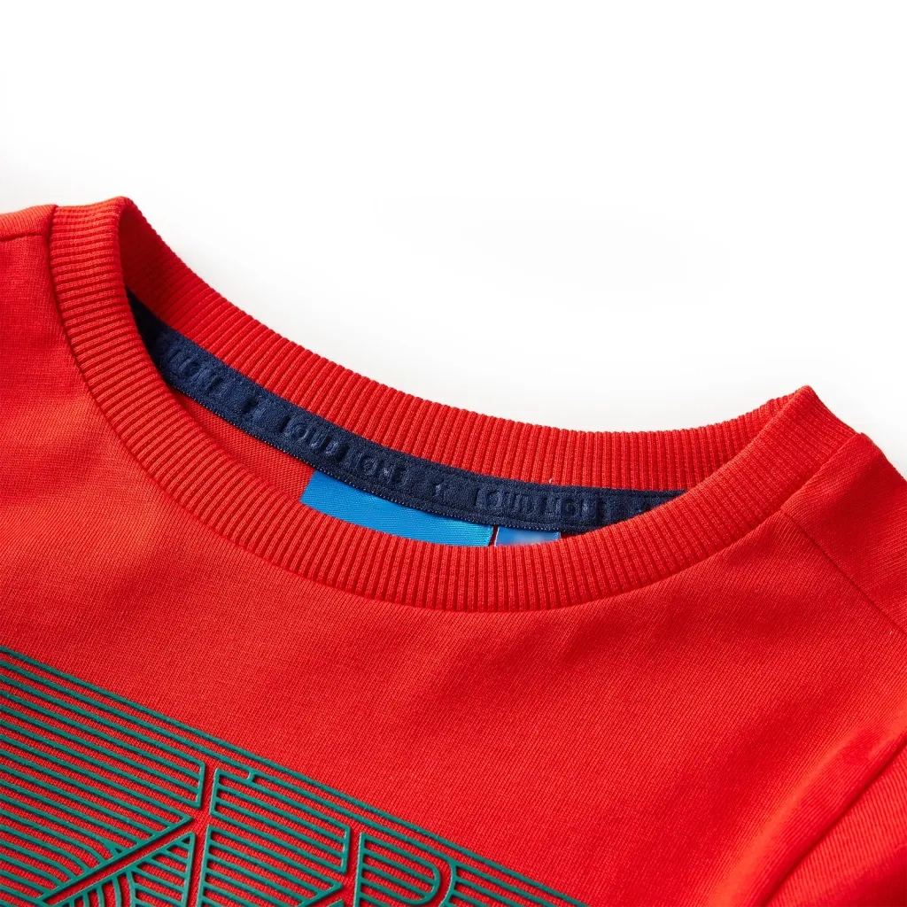 Maglietta per Bambini a Maniche Lunghe Rossa 116cod mxl 117277