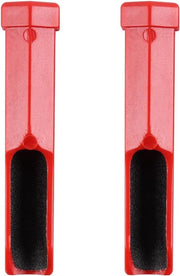 2 Pezzi di Testa per Biliardo per la Sostituzione - Polissore e Modellatore per Biliardi con Testa in Pelle di Sabbia Rosso