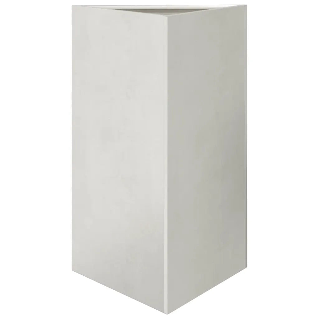 Fioriera da Giardino Triangolare 50x43x75 cm in Acciaio Inox 851179
