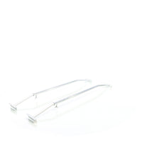 Staffe telo per rimorchi leggeri e carrelli appendice, 2 barre allungabili 100-145cm, in alluminio