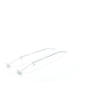 Staffe telo per rimorchi leggeri e carrelli appendice, 2 barre allungabili 100-145cm, in alluminio