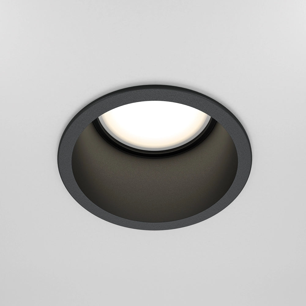 Faretto incasso soffitto tondo nero Maytoni Reif DL049-01B