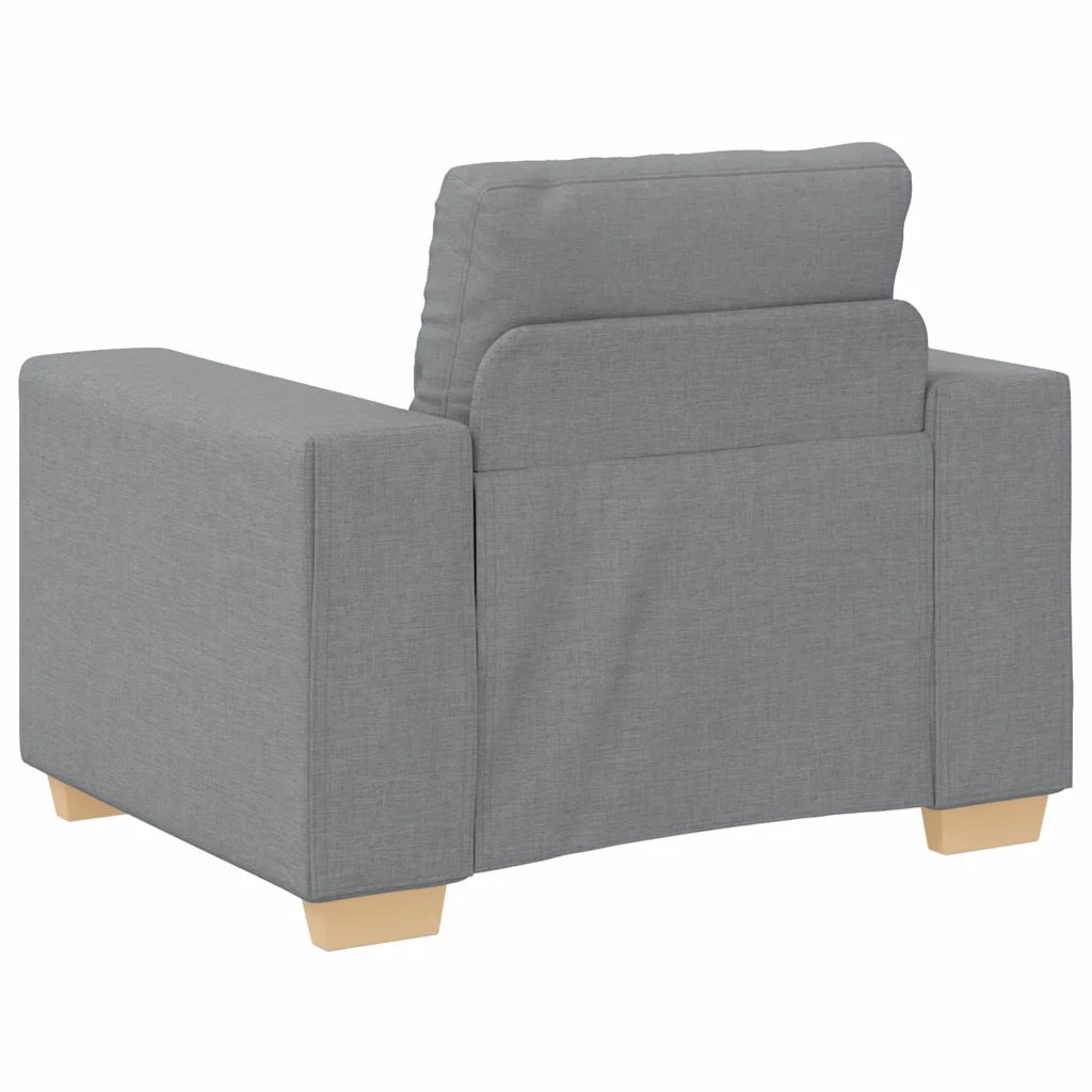 Poltrona-Divano Sedia Grigio Chiaro 100x78x80 cm in Tessuto