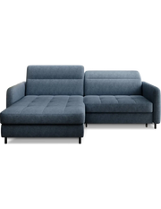Divano ad angolo collezione GOUMSI colore Blu scuro mélange