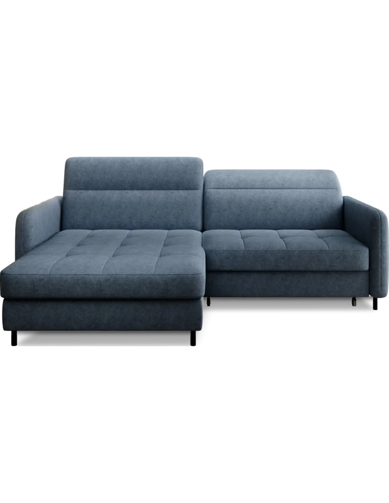 Divano ad angolo collezione GOUMSI colore Blu scuro mélange
