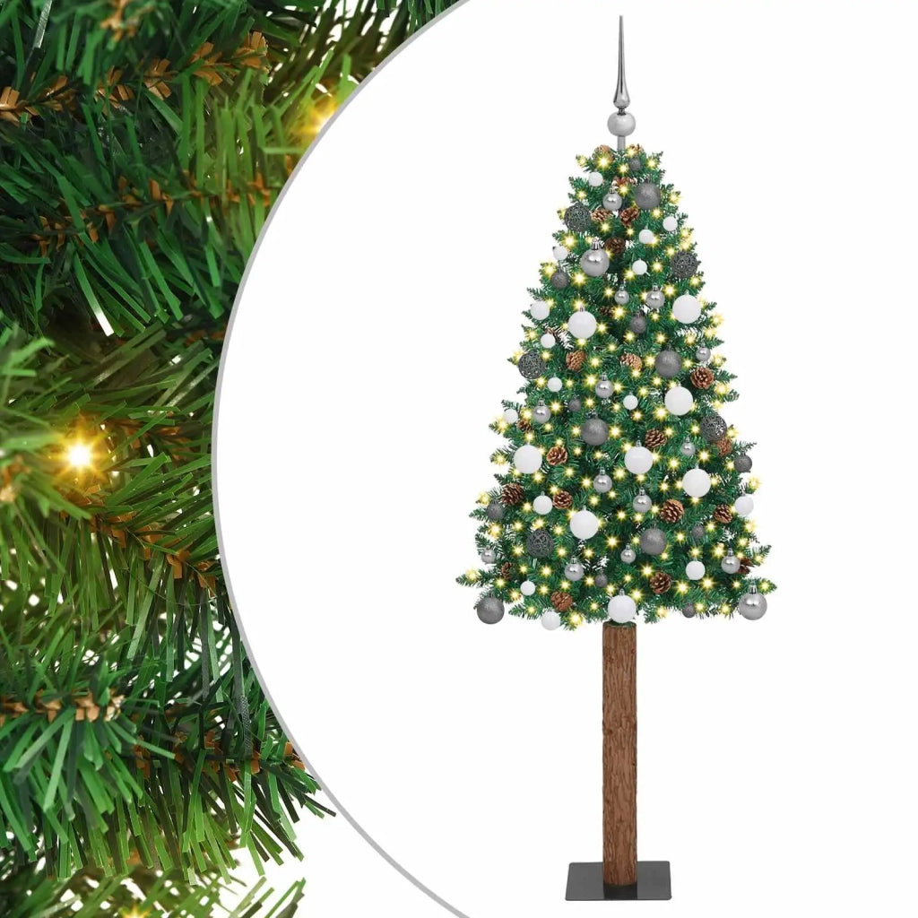Albero di Natale snodato con 300 LED con supporto Verde 210 cm 3394876