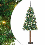 Albero di Natale snodato con 300 LED con supporto Verde 210 cm 3394876