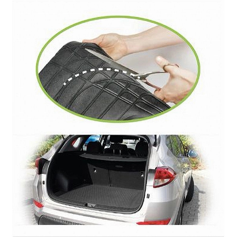 Trade Shop - Tappetino Universale Per Baule Cofano Bagagliaio Auto Ritagliabile Pvc Mats-12 -