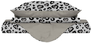 Copripiumino 1 Piazza e Mezzo con Federe Stampato in Microfibra Ingrid