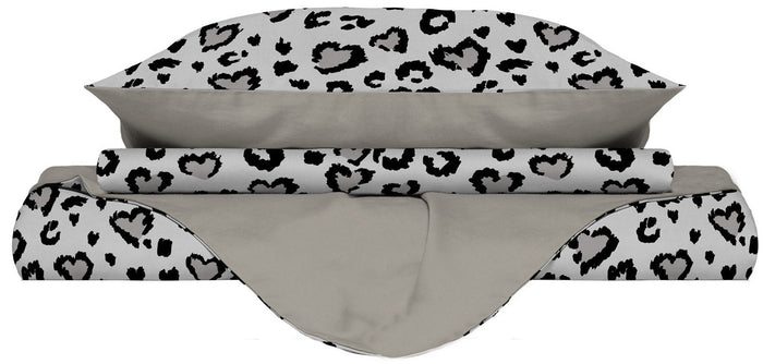 Copripiumino Singolo con Federe Stampato in Microfibra Ingrid