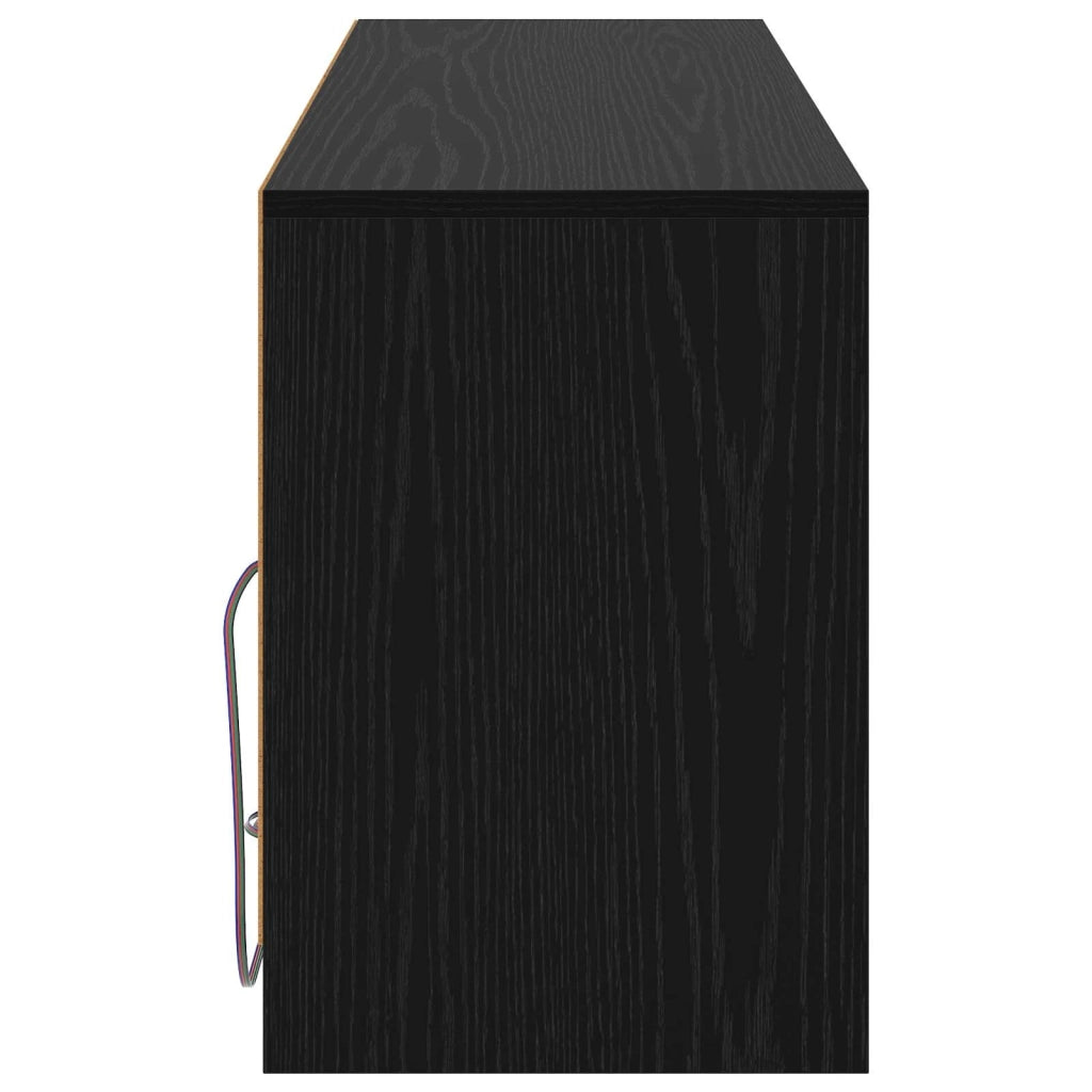 Mobile TV 100 x 34 x 50 cm Rovere Nero Legno ingegnerizzato 8010959