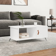 Tavolino da Salotto-Tavolino da soggiorno-Tavolo Bianco 90x50x40 cm in Legno Multistrato 729753