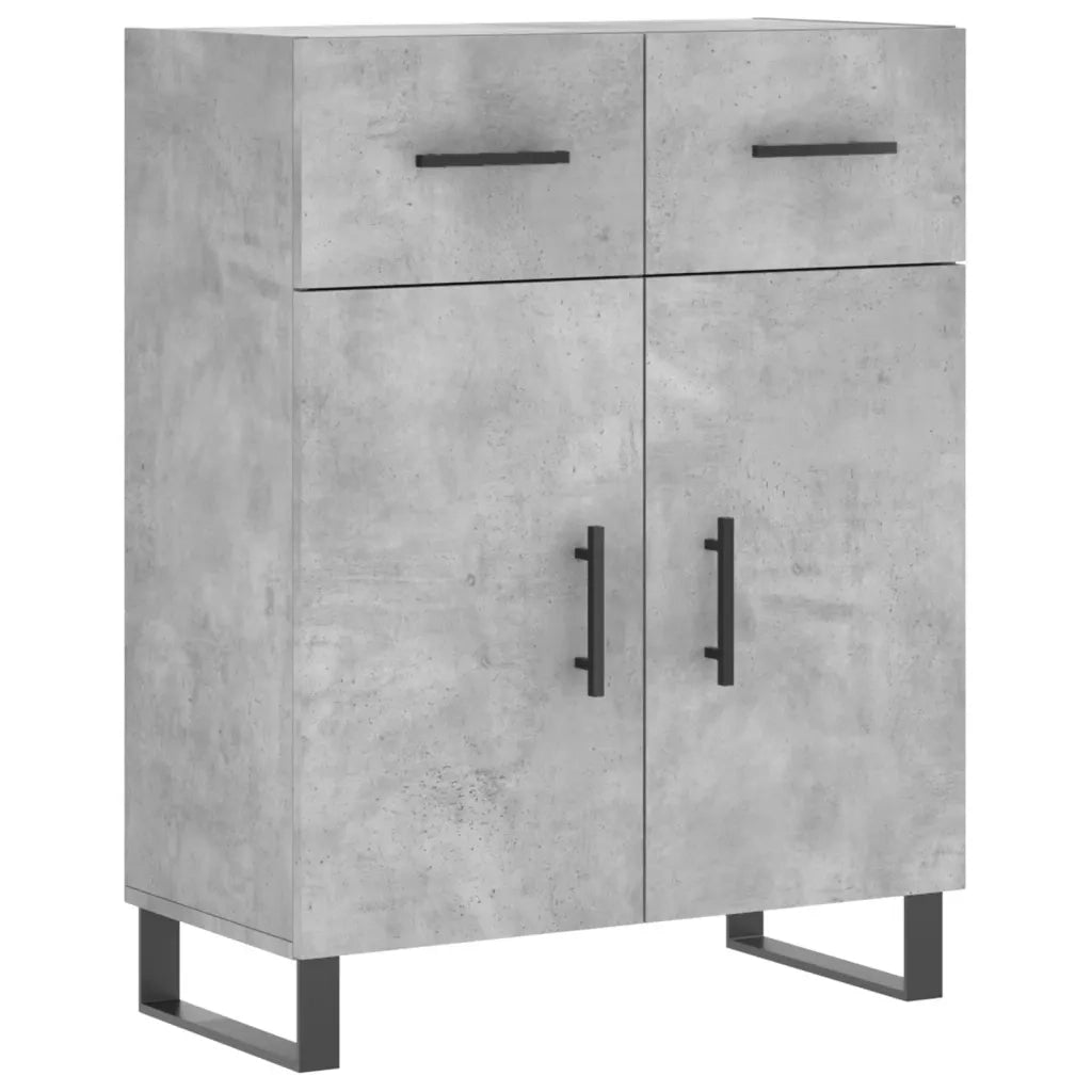 Credenza Grigio Cemento 69,5x34x180 cm in Legno Multistrato 3200541