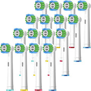 Set di pennelli di acciaio inossidabile per spazzolatura, compatibile con spazzole elettriche Oral B, 16 pezzi