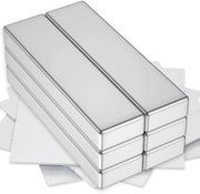 MAGNETI 6 pezzi forti grandi, 40 x 10 x 5 mm magneti neodimio forti magneti piani adesivi magneti forti per tabella magnetica porta frigorifero magneti rettangolari per frigorifero