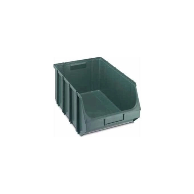 Terry Contenitore Aperto con Porta Ettichetta 308 x 610 x 250 mm Plastica Verde alta Resistenza agli urti Union box