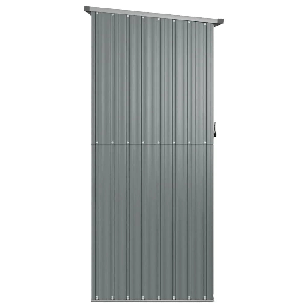 Casetta da giardino cabina ripostiglio casetta da esterno robusta casetta per attrezzi 180,5 x 97 x 209,5 cm acciaio zincato grigio 02_0022230